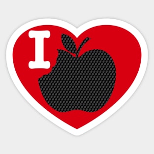 I LOVE APPLE Sticker